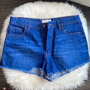 Dark Blue Denim Shorts